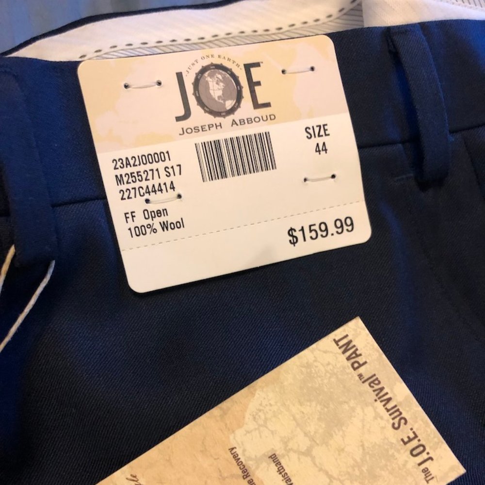 Joseph Abboud Mens Slacks M255271 S17 Size 44